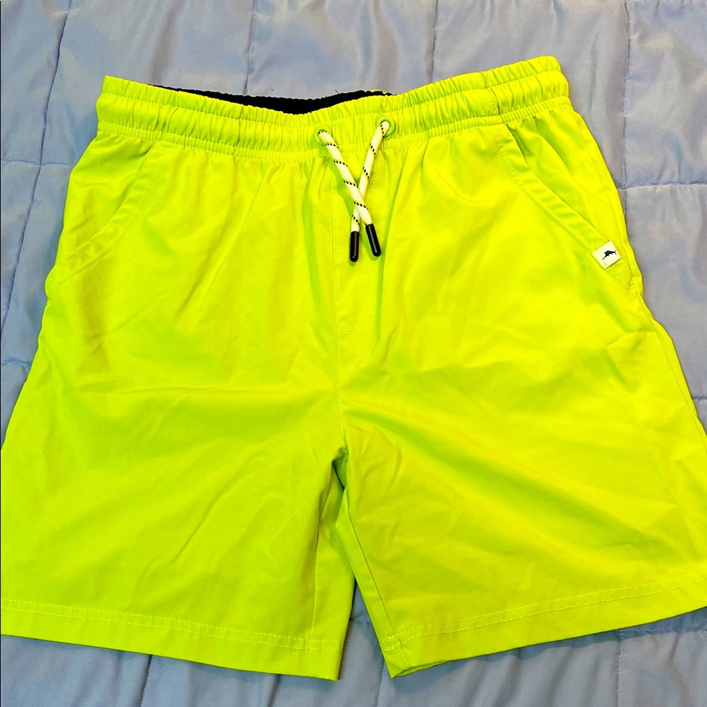 Neon Yellow Swim Shorts youth large (10/12)